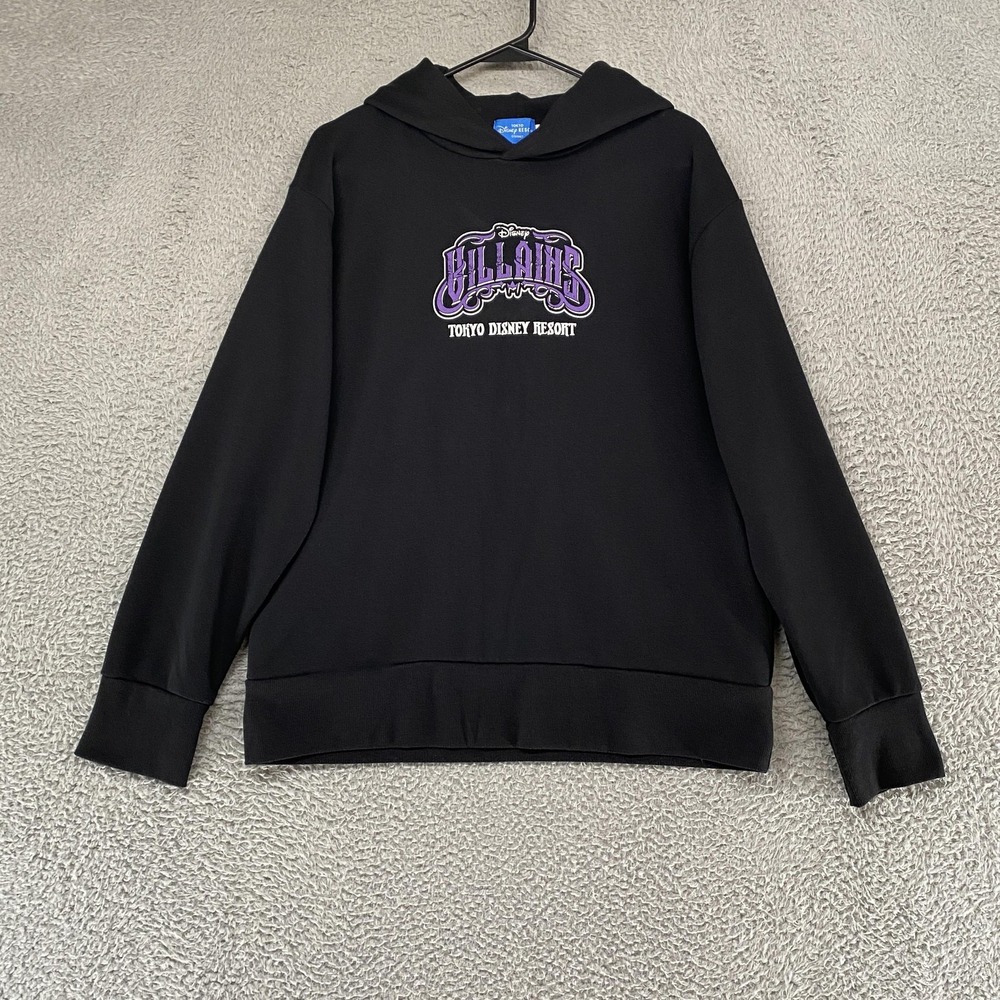 Disney Villains Tokyo Disney Resort Hoodie Mens Large Black Graphic Halloween